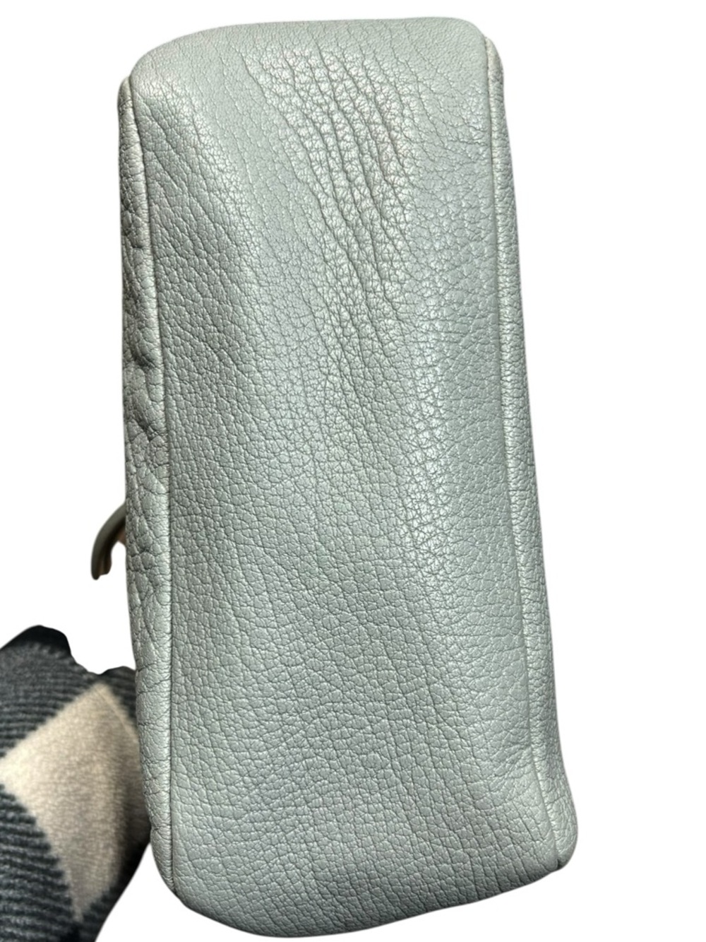 All Saints Vincent Lamb Leather Crossbody Bag Gray - Picture 6 of 15